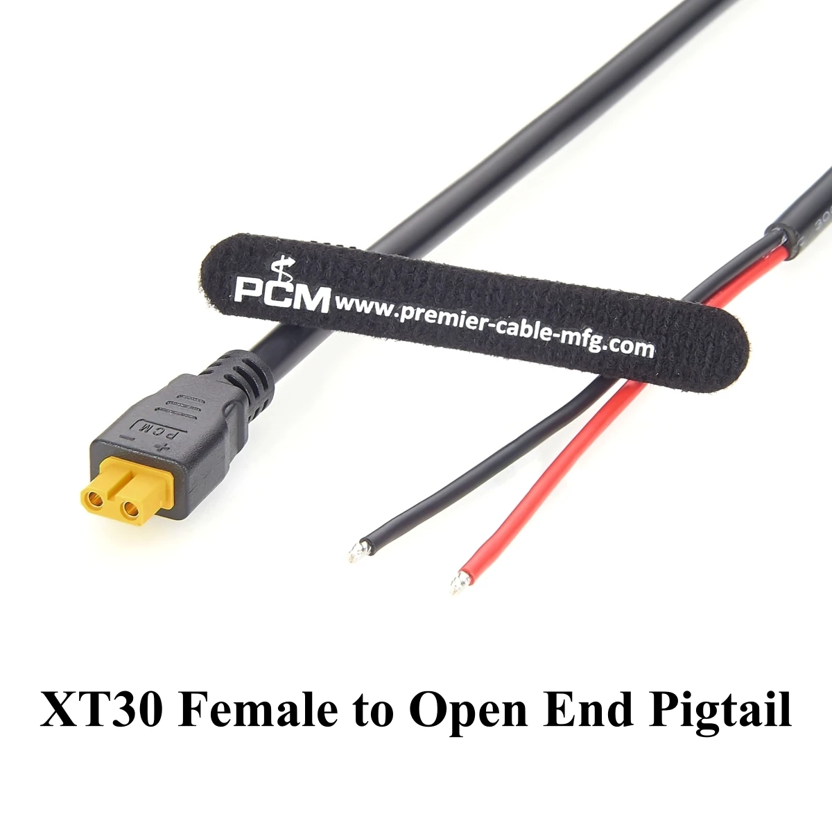 XT30 Power Cable XT30 Female to Open End Pigtail Cable 16AWG High Current for FPV Drone,LiPo Battery,RC Airplane,Solar Generator