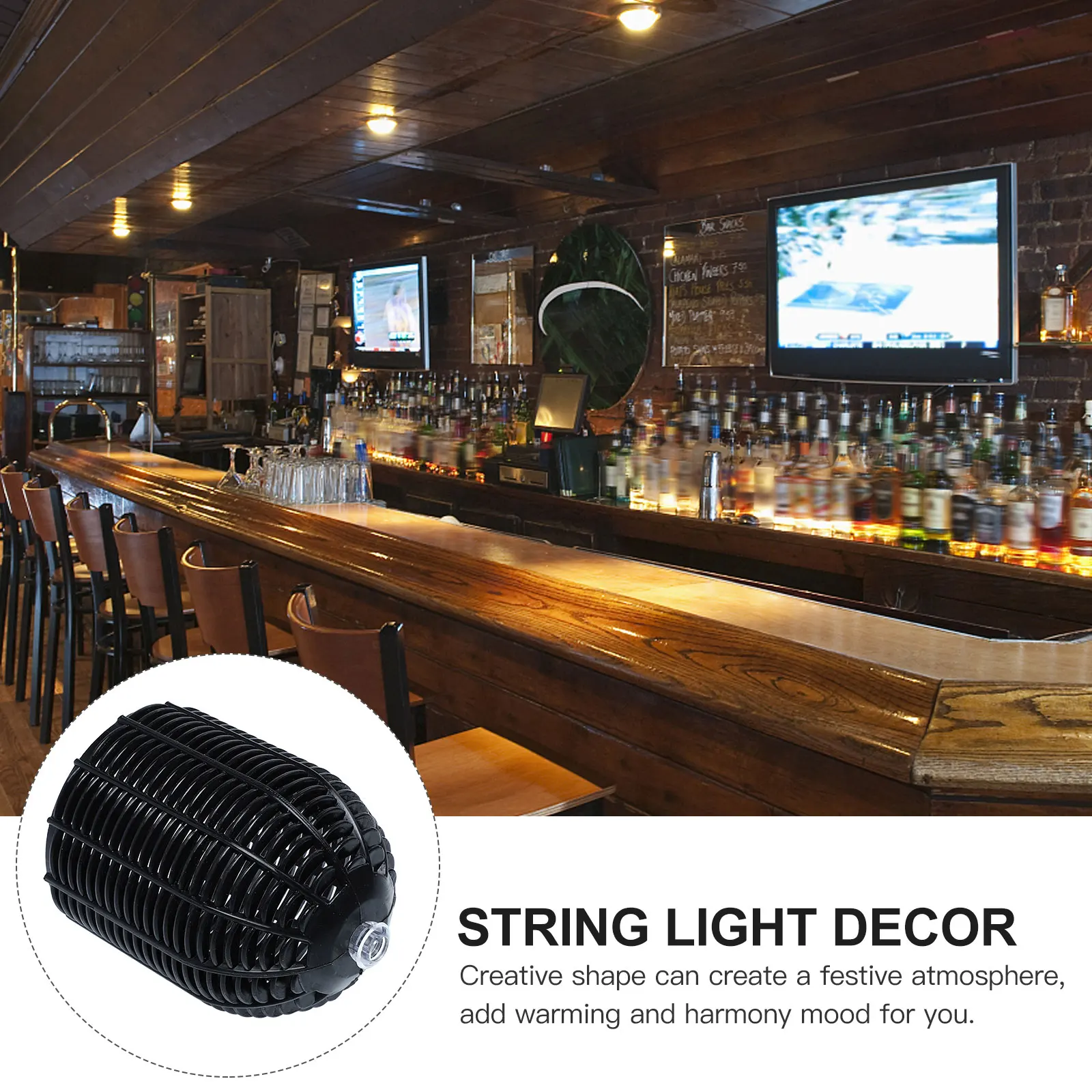 

10pcs Plastic Light Decor Lamp String Lampshade Rattan Simulation C Accessories Home Simulation Rattan Lampshade Lighting