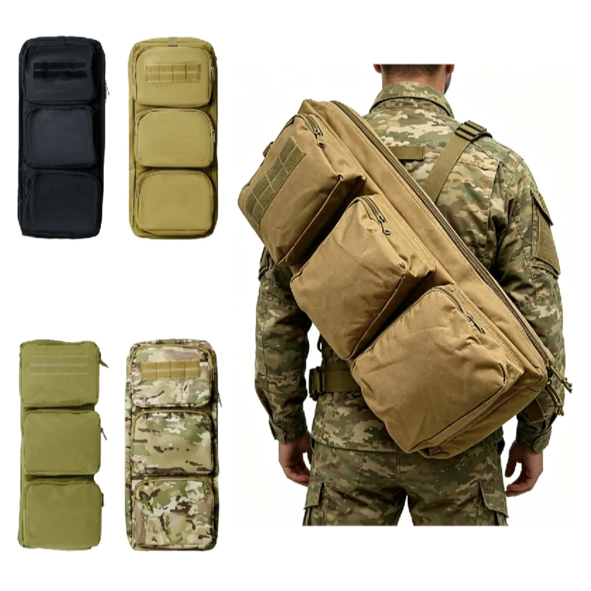 Multifunctional Tactical Gun Carry Bag Hunting Airsoft Backpack Hiking Fishing Camping Climbing Outdoor Sport Storage Pack