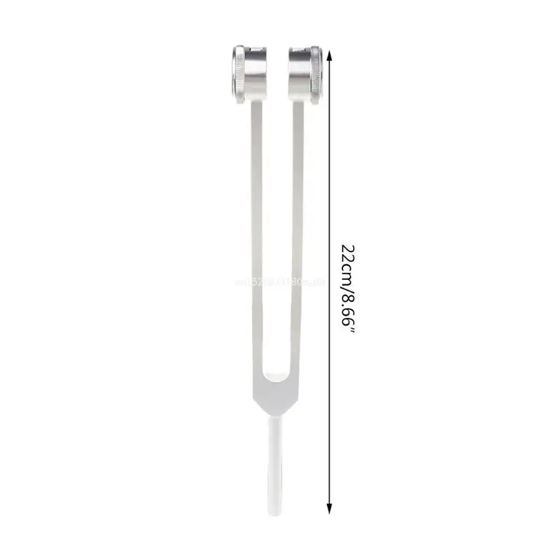 128 Hz Tuning Fork Weight Aluminum Clinical Grade Nerve/Sensory with Hammer Dropship