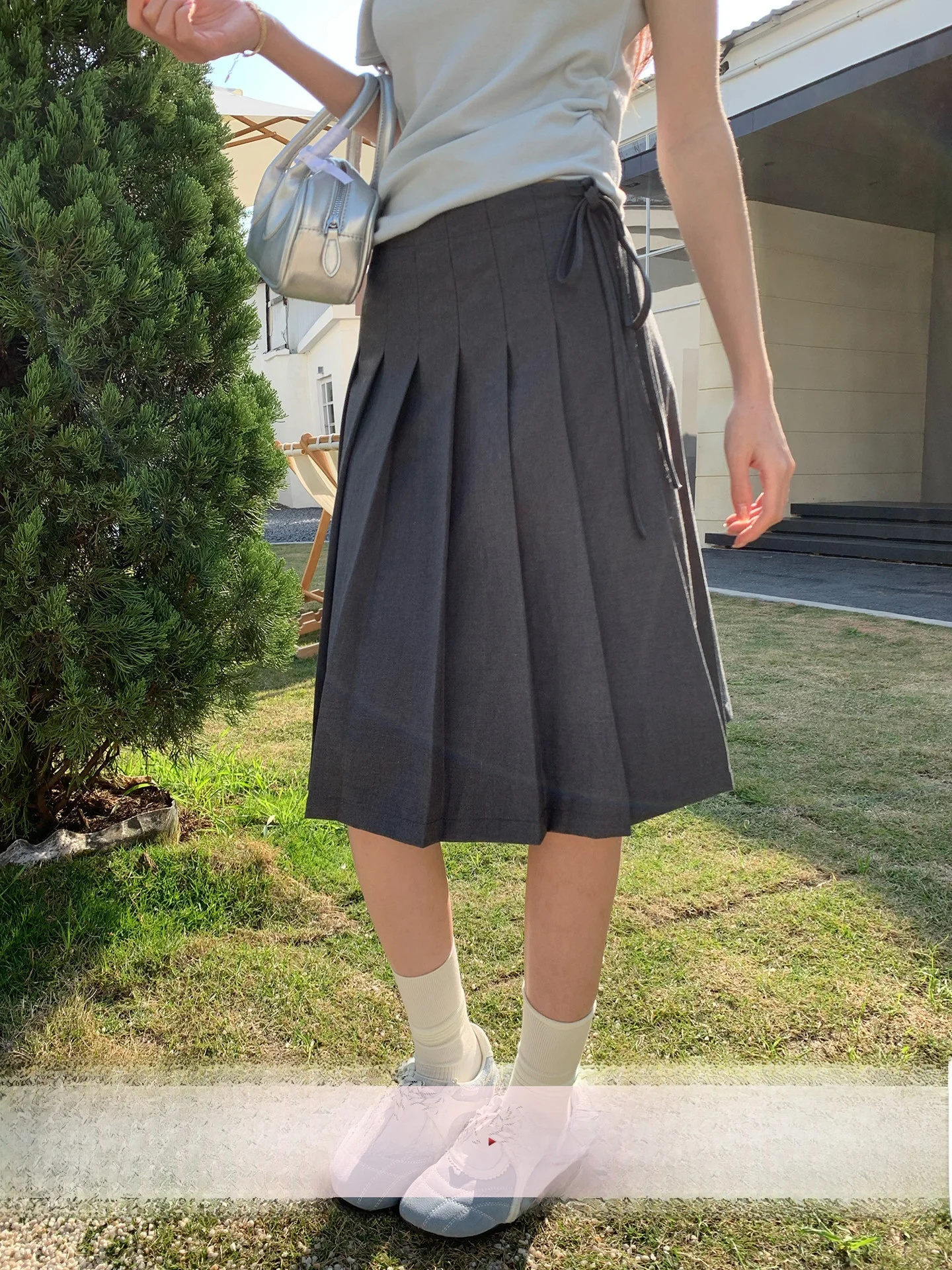 

Morning Bloom High Intelligence Style A-Line Pleated Skirt Women's Summer New Drop Waist Slimming Half Skirt Korean Soft Comf...