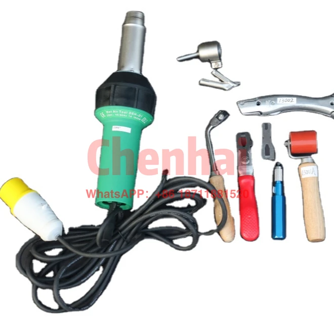 Welding Gun + Skiving Knife + Vinyl trimmer+ Shark Knife + Silicon Roller,  Carpet Flooring Welding Installation Tool Kit