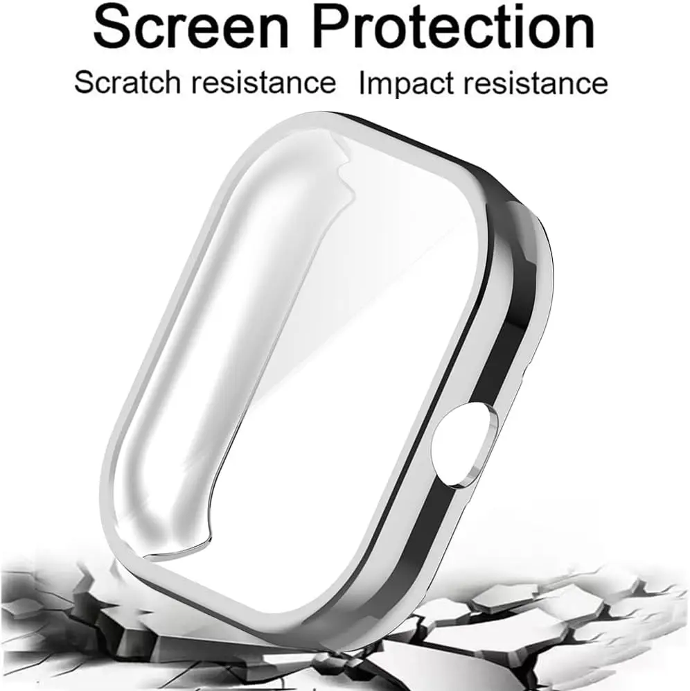 TPU Case Screen Protector Cover Soft Watch Protective Shell Anti-Fall Watch Bumper Screen Protector Dustproof for Redmi Watch 4. image 2