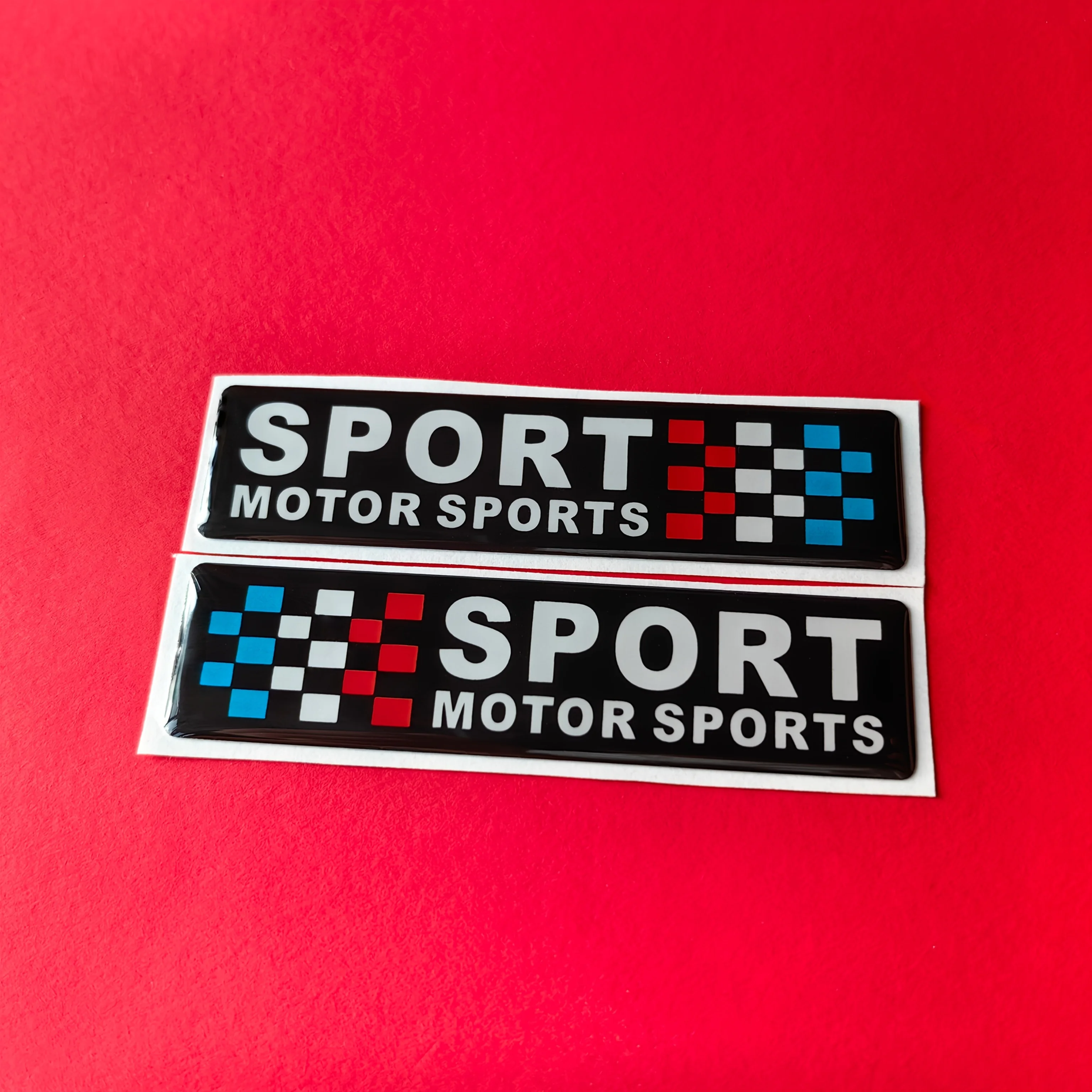 2PCS/SET "SPORT MOTOR SPORTS" Car Sticker, Ideal for Car Windows, Laptop Covers, Water Bottles & Phone Cases