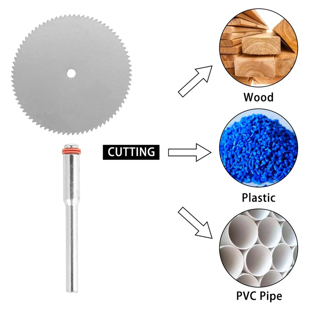 Disco de corte eléctrico, herramienta rotativa de corte de madera, accesorio de Micro hoja de sierra Circular, 6 piezas