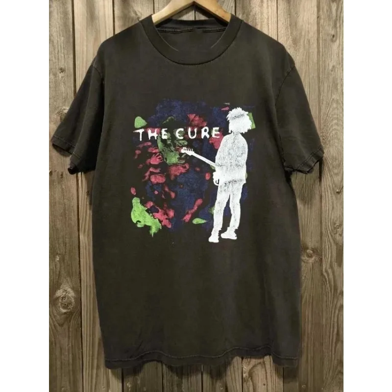 Retro The Cure Band Robert Smith Silhouette Men's T-shirt Summer New Casual Unisex T-shirt