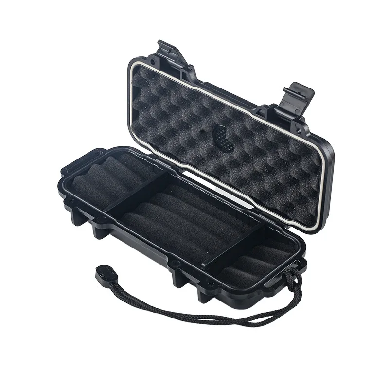 Portable Cigar Humidor With Humidifier Waterproof ABS Travel Case Box for 4 Cigar Smoking Accessories Gift for Men view 6
