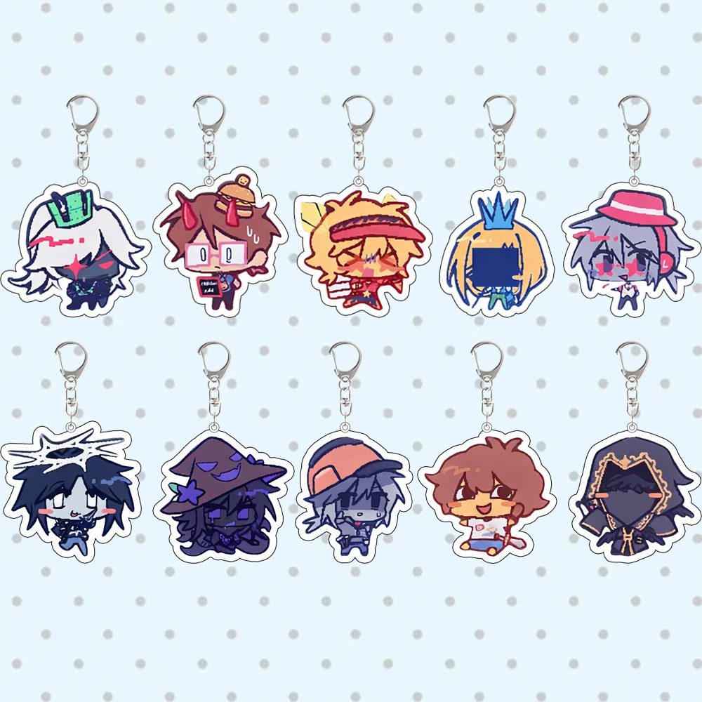 

For Homestuck 1x1x1x1 007n7 Two Time EIliot Itrapped Taph Azure Acrylic Keychain Cartoons Cute Backpack Pendant Accessories Gift