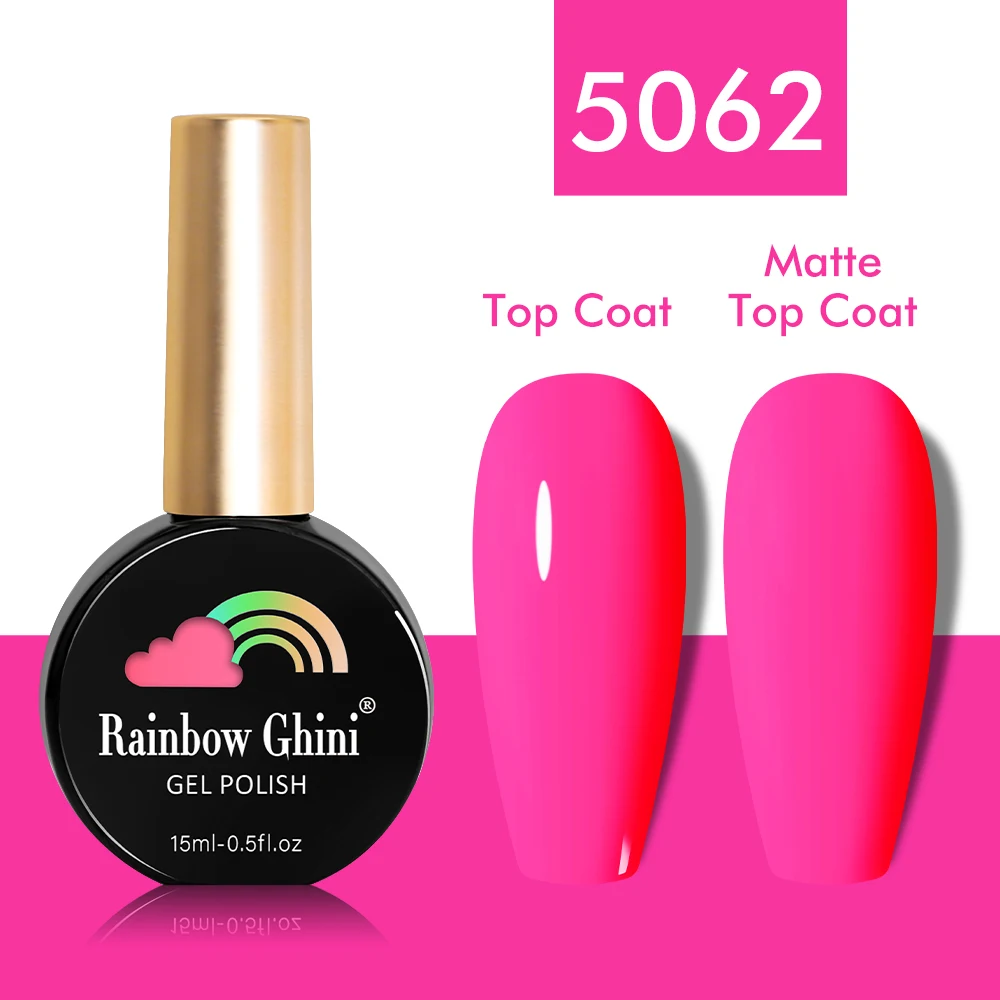 2023 Regenbogen Ghini 15ml Neon Gel Nagellack Süßigkeiten Fluoreszenz Farben semi permanente UV-Lack Hybrid Gel Farbe Nail Art Leim Bar