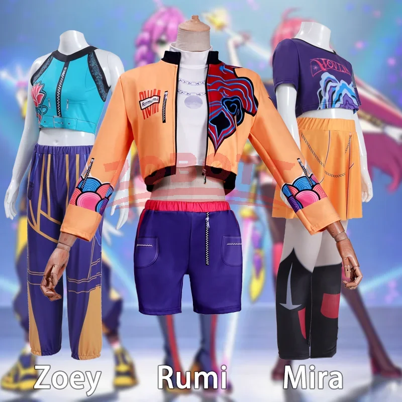 أزياء الهالوين فانتازيا KPop Rumi Zoey لعام 2025 أزياء تنكرية لمشهد vêtements ديمون تشاسور Disfraz 6 à 14 ans Halloween #1