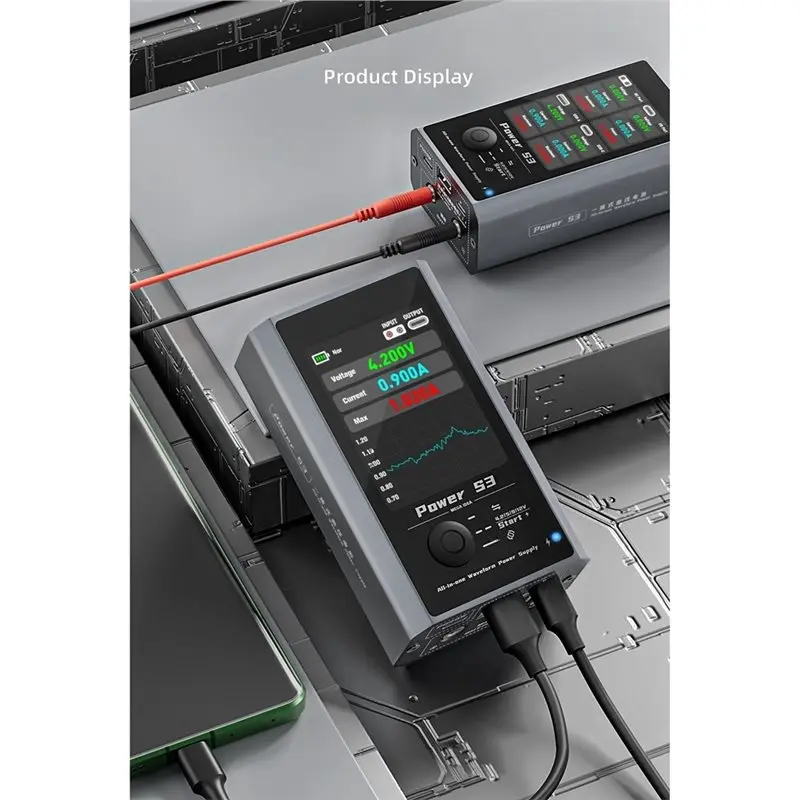 AB42-Power Supply Tester For Mobile Phone Repair- Intelligent Digital Display 4.2V/5V/9V/12V Current Voltage Detection Tools