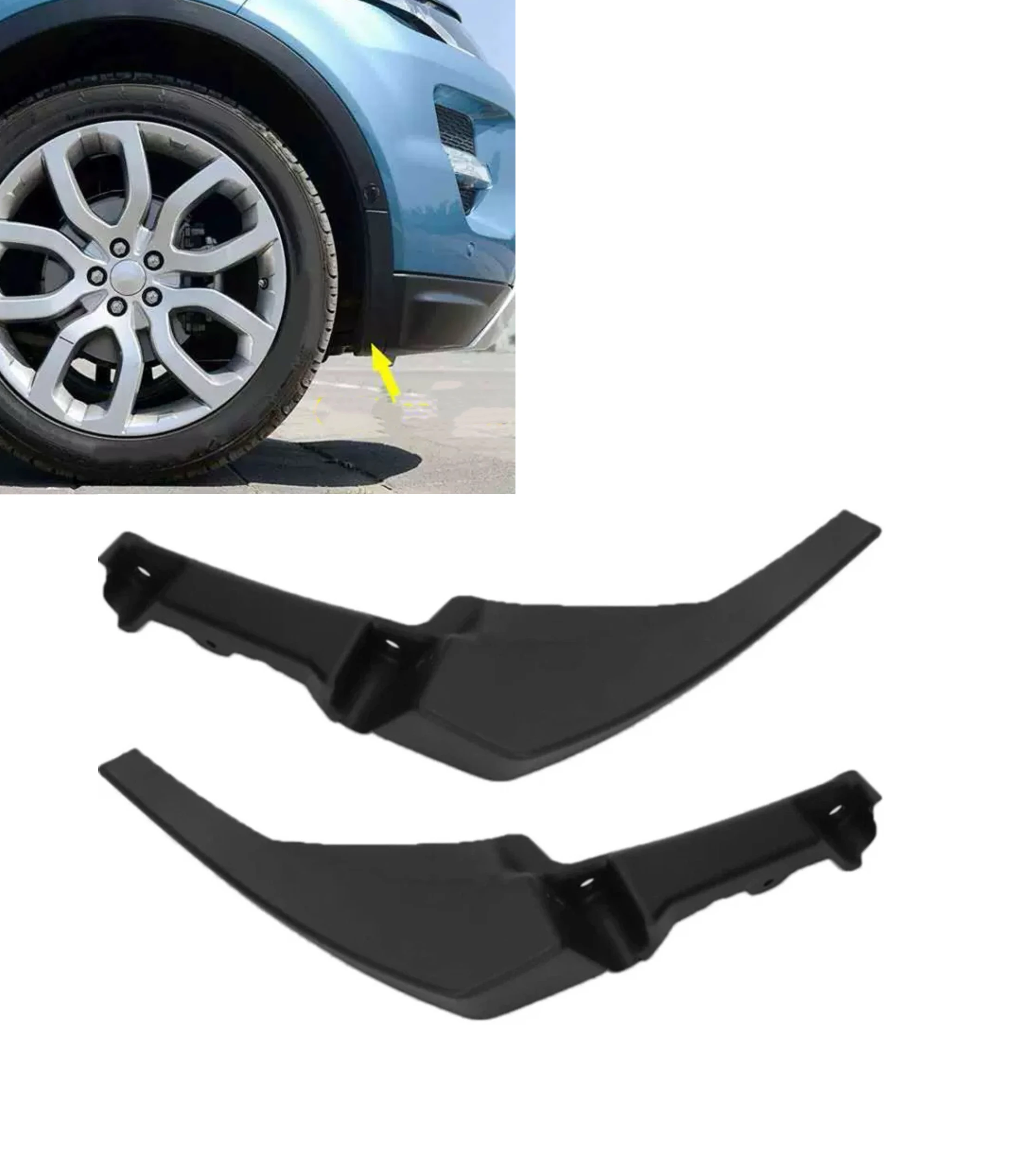 Car Front Bumper Wheel Left/Right Molding Extension For Land Rover Range Rover Evoque 2012 2013 2014 2015 Exterior Parts