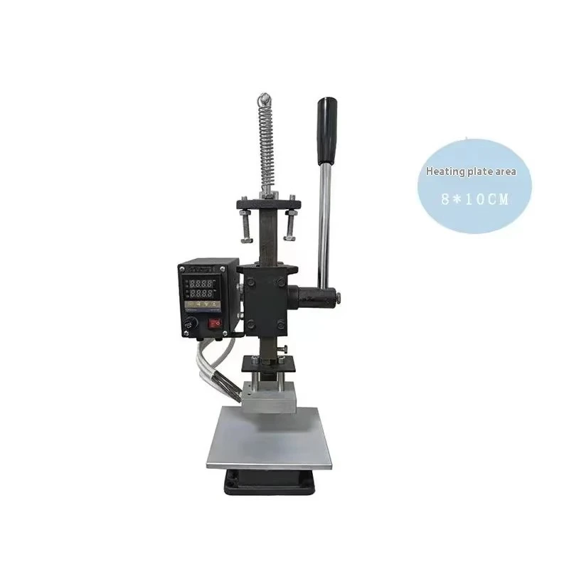 Manual Digital Heat Press Machine PVC Card Book Leather Paper Wood Custom Logo Embossing Hot Foil Stamping Machine