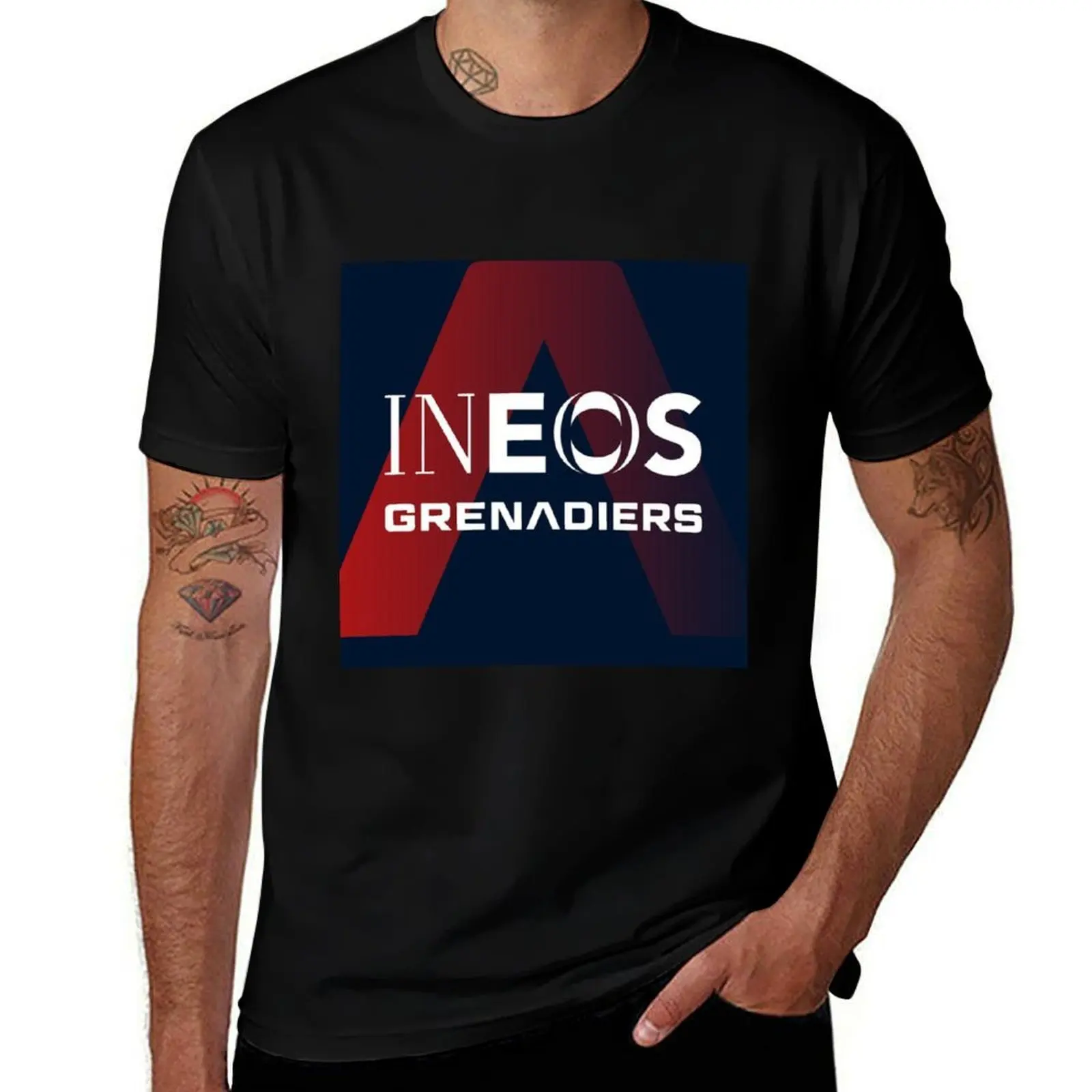 INEOS GRENADIER T-Shirt Art Pattern Printed Casual Top
