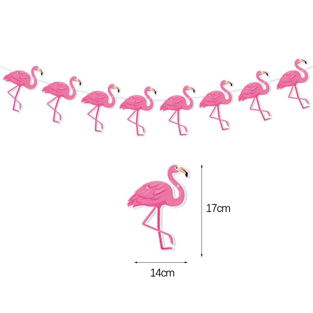 Hawaii-Party Banner Dekoration Foto-Requisiten Hängende Banner Sommer-Party Flamingo Ananas Papierbrillen Tropische Hawaiianische Party – Detail 8