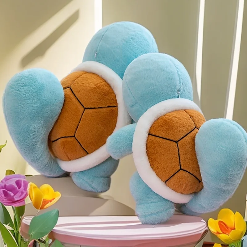 35-60cm 포켓몬 ‌ Squirtle 플러시 장난감 만화 애니메이션 박제 Kawaii 장식 편안한 귀여운 거북이 베개 소녀 생일 선물 인형