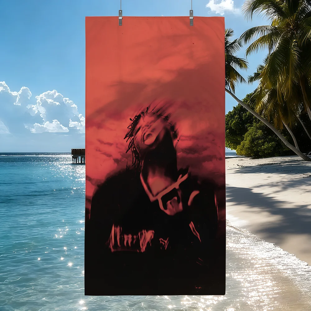 Singer J-Juice W-Wrld Towel Sports Quick Dry Travel Camping Sandproof Soft Light Large Beach Towel