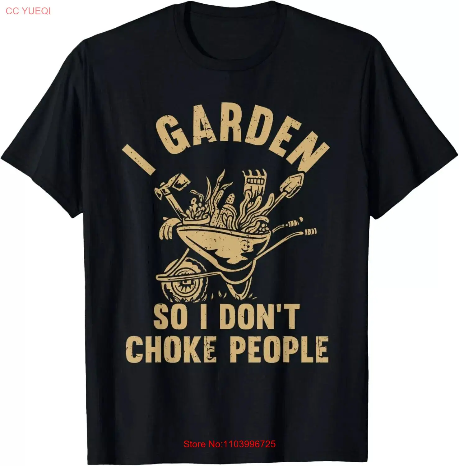 Funny Plant Gardening I Garden So I Don_t Choke People Gift Unisex T-Shirt tren