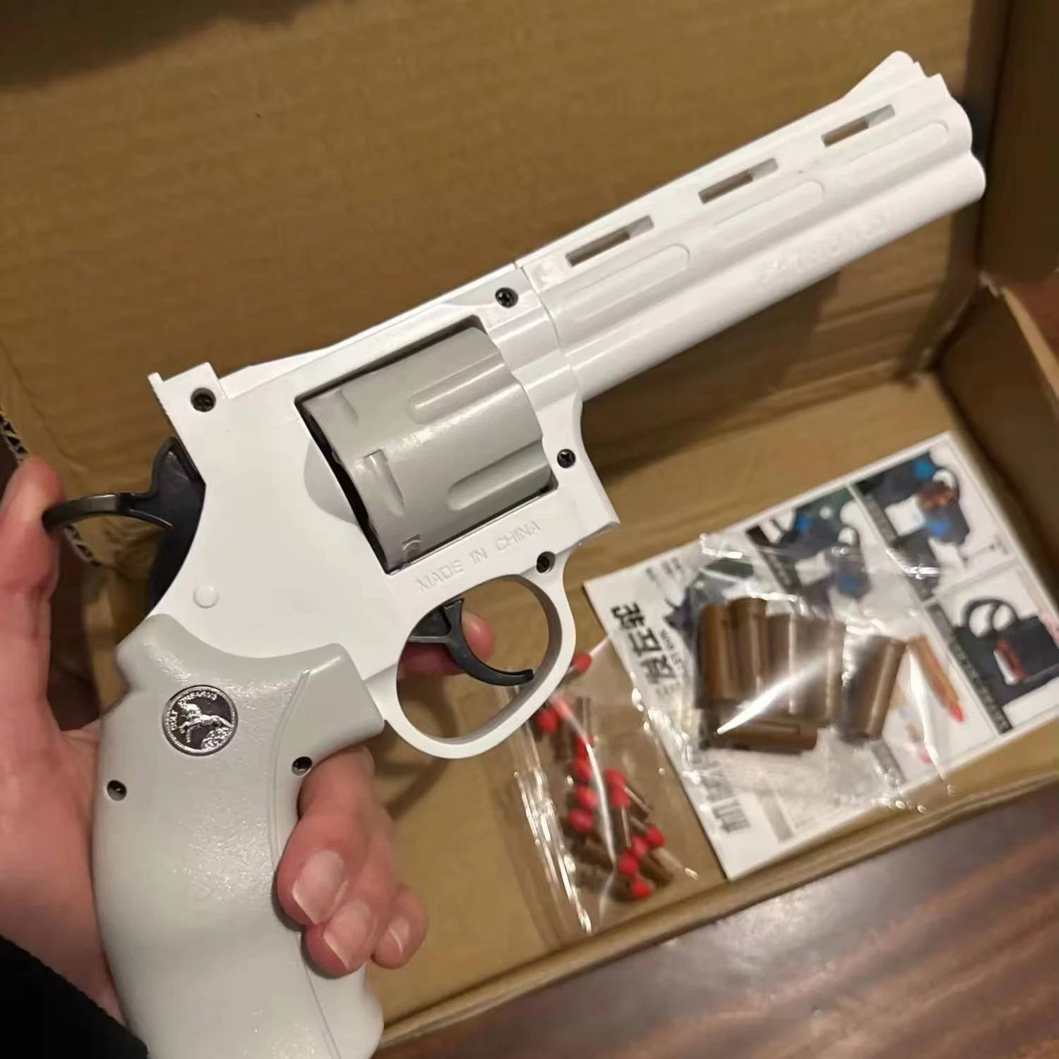 연속 발사 권총 ZP5 357 리볼버 런처 소프트 다트 총 장난감 CS 야외 게임 생일 선물 어린이 및 성인용