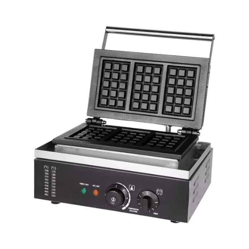 

New process Electric square Waffle Maker Waffle Mold Customized Commercial Waffle Machine