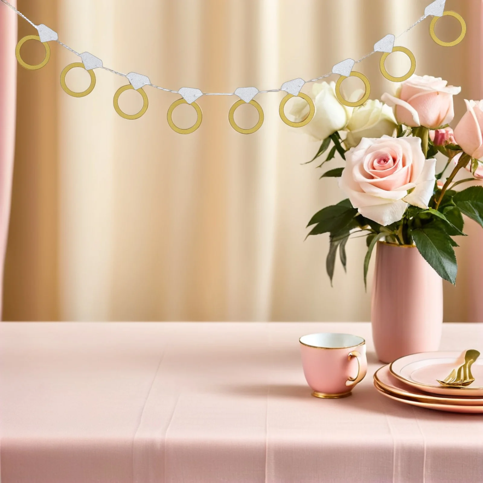 

Diamond Ring Banner Modern Design Used for Jewelry Display Promotional Events Online Advertising Materials