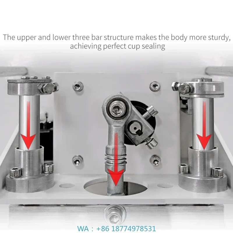 

Caliber Bubble Milk Tea Beverage Sealing MachineFully Automatic Sealing Machine for Paper and Plastic Cups Commercial 90/95