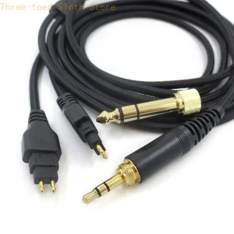 Sennheiser-HD580 HD600 HD650 HD660SイヤホンE74A用の交換オーディオケーブル