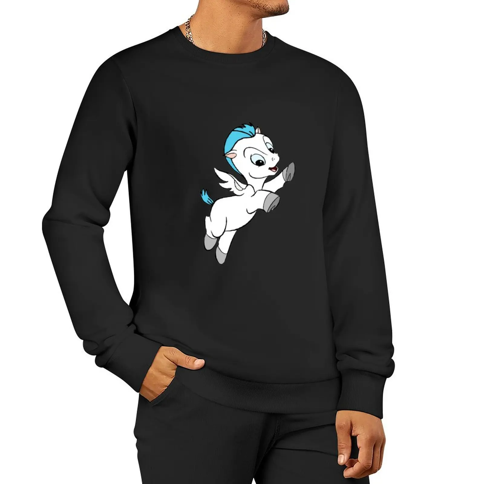 Baby Pegasus Pullover Hoodie aesthetic clothing hooded sweatshirt for men