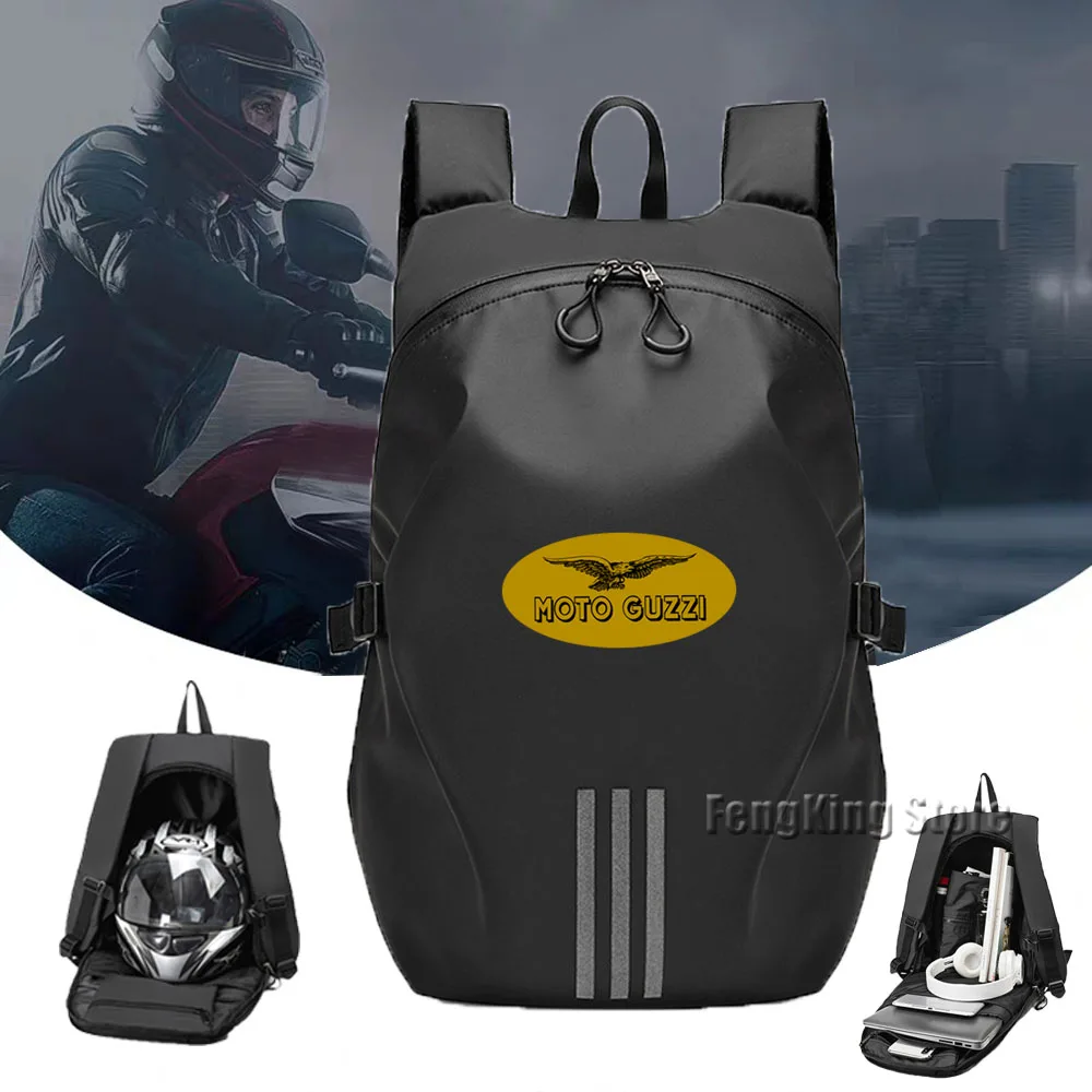 

For MOTO GUZZI V7 V9 V85TT V100 Knight backpack motorcycle helmet bag travel equipment waterproof and large capacity