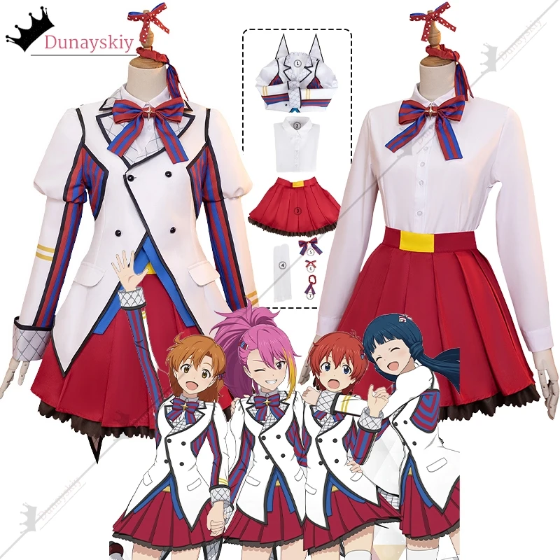 

Mogami Shizuka Role Game THE IDOLM@STER MILLION LIVE! All Staff Cosplay Costume Lolita Skirt Women's Dresses Anime Outfits Suits