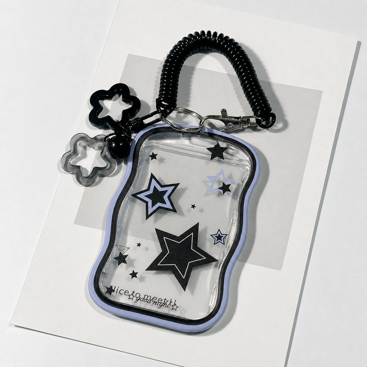 Kpop Photocard Holder Photo Display Holder With Star Keychain Idol Picture Protector Sleeves Credit Id Cards Protective Case