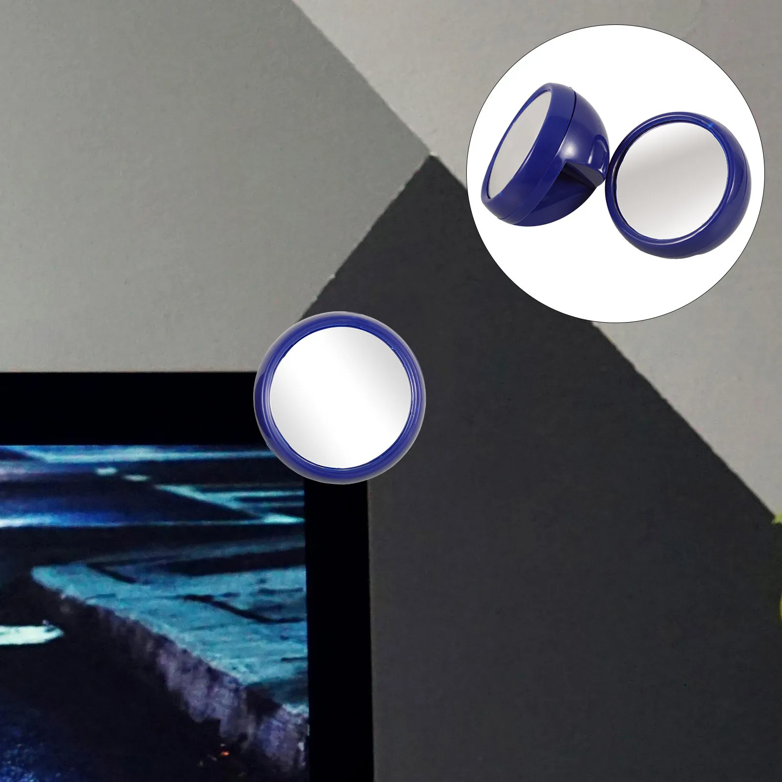 

2Pcs Desktop Monitor Mirror for Computer Enhances Safety with Clear Vision Stylish Compact Design Office Desk Rear View Mirror