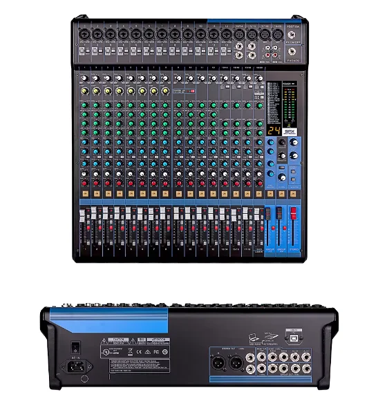 LABAB Professional Digital Reverb Effector 8/12/16 Channel Metal Audio Console Mixer For DJ Stage Performance Conference KTV