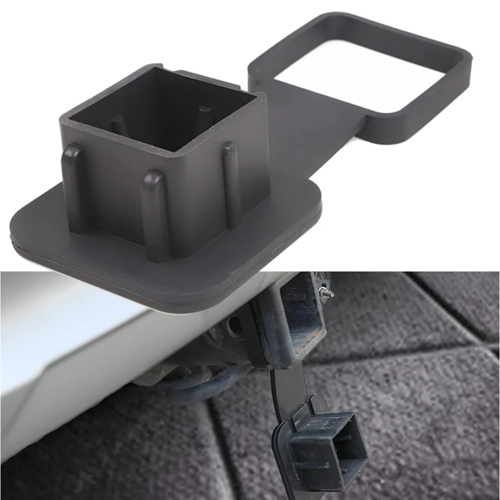 

2” Heavy Duty Trailer Hitch Tube Cover Plug Cap Rubber for 2 inch Receivers Class 3 4 5 GMC Toyota Ford Jeep Dodge Nissan