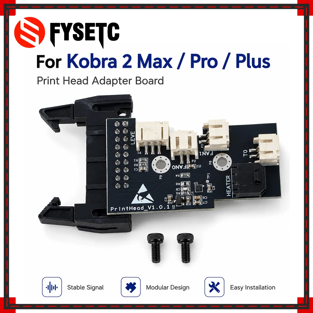 For Kobra 2 Max/ Pro/ Plus Print Head Adapter Board Stable Signal And Modular Design For Kobra 2  3D Printer Parts