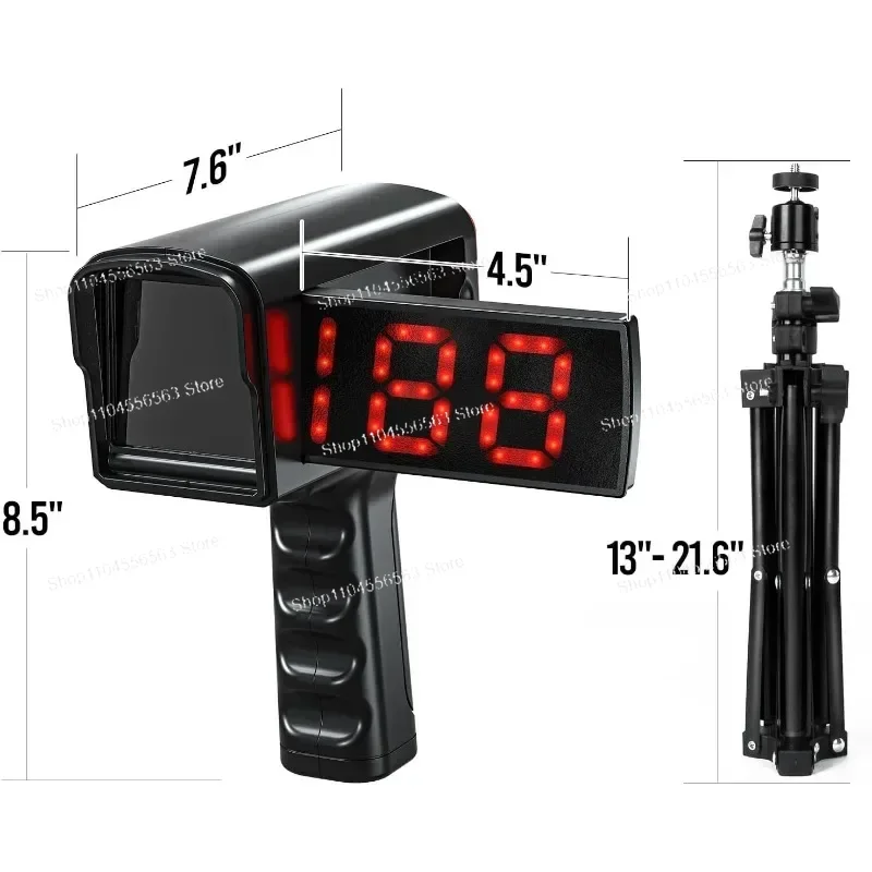 

Baseball Radar Gun Speed Sensor Training Equipment with LED & LCD Large Digital Display for Baseball Softball Pitching Velocity