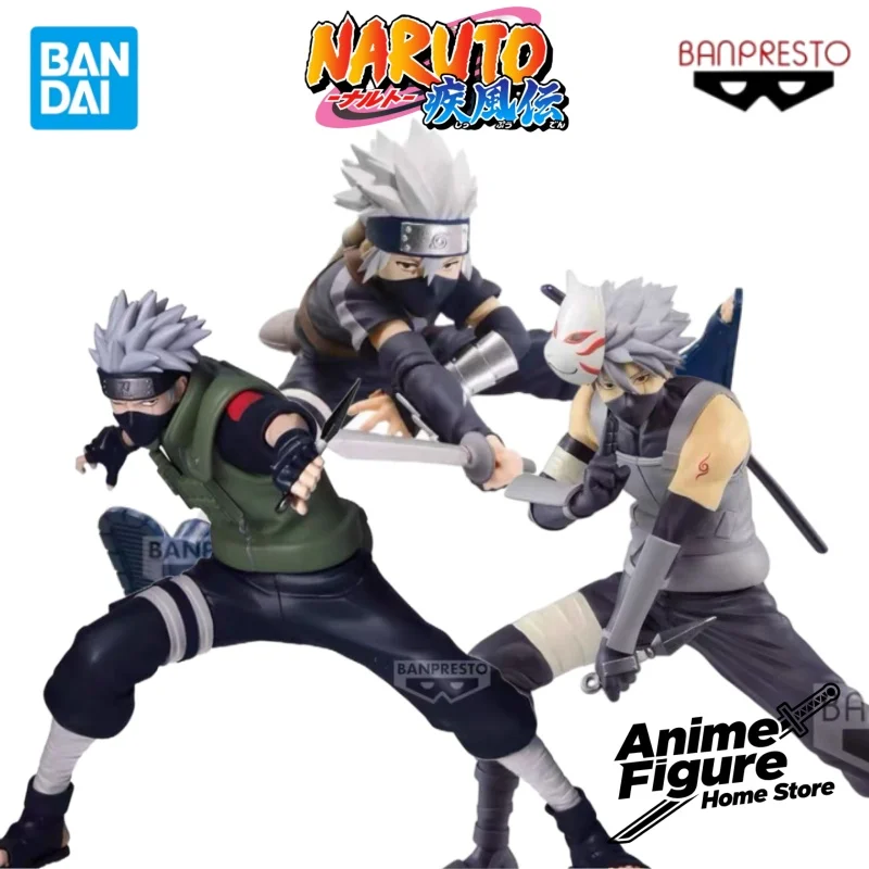 

100% оригинал в наличии Bandai НАРУТО ВИБРАЦИОННЫЕ Звезды Young Dark Team Хатаке Какаши Аниме Персонаж Игрушка Модель Коллекция Подарки