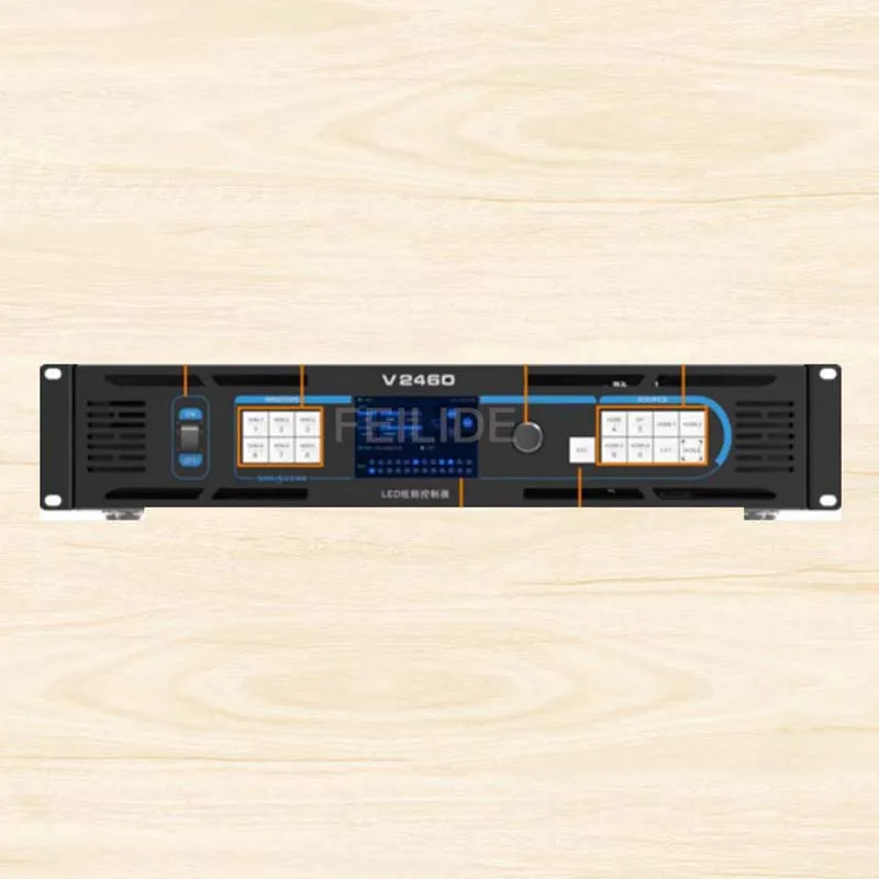 Novastar V2460 Modulo RGB a colori Controller schermo per noleggio Display a LED Processore video Supporta ingresso HDMI DVI DP SDI