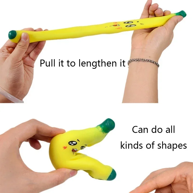 Kids Flour Expression Simulation Banana Fruit Release Stress Relief Banana Squeezing Adult Toy Gift