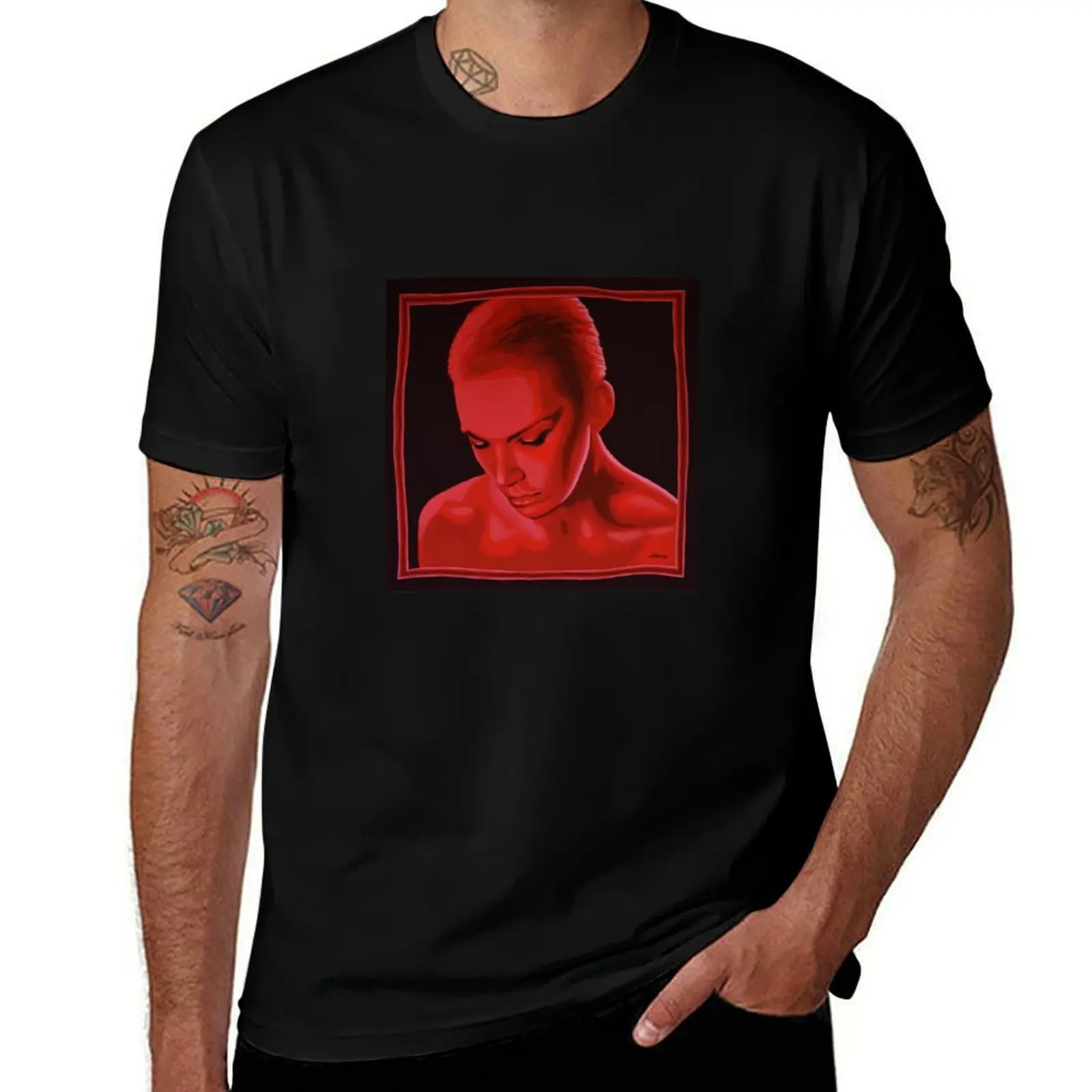 

Футболка с рисунком Annie Lennox, быстросохнущая уличная одежда, белые мужские футболки с рисунком для мальчиков, забавные