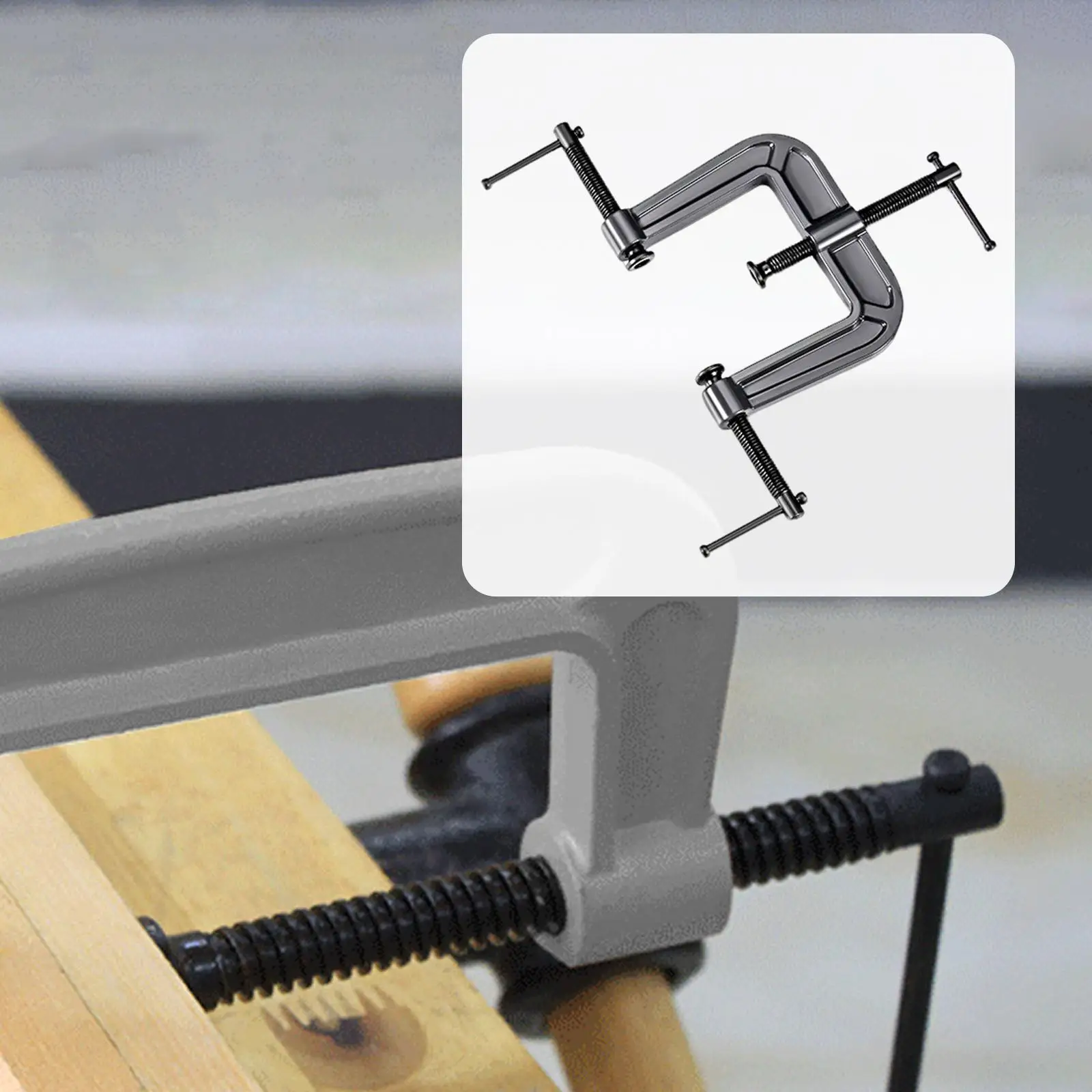 

3-сторонний торцевой зажим G-типа, деревообрабатывающий зажим, чугунный ручной инструмент для шкафа, зажим