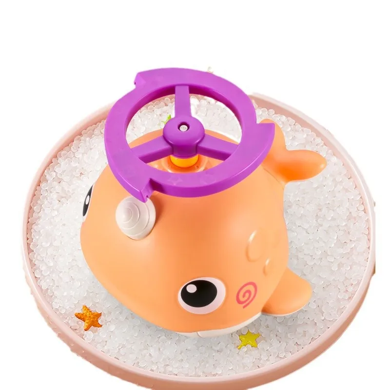 لعبة حمام كهربائية للأطفال مع عيون كبيرة لعبة حمام سباحة للأطفال متعددة الوظائف 4 في 1 لعب مائي عجيب #6
