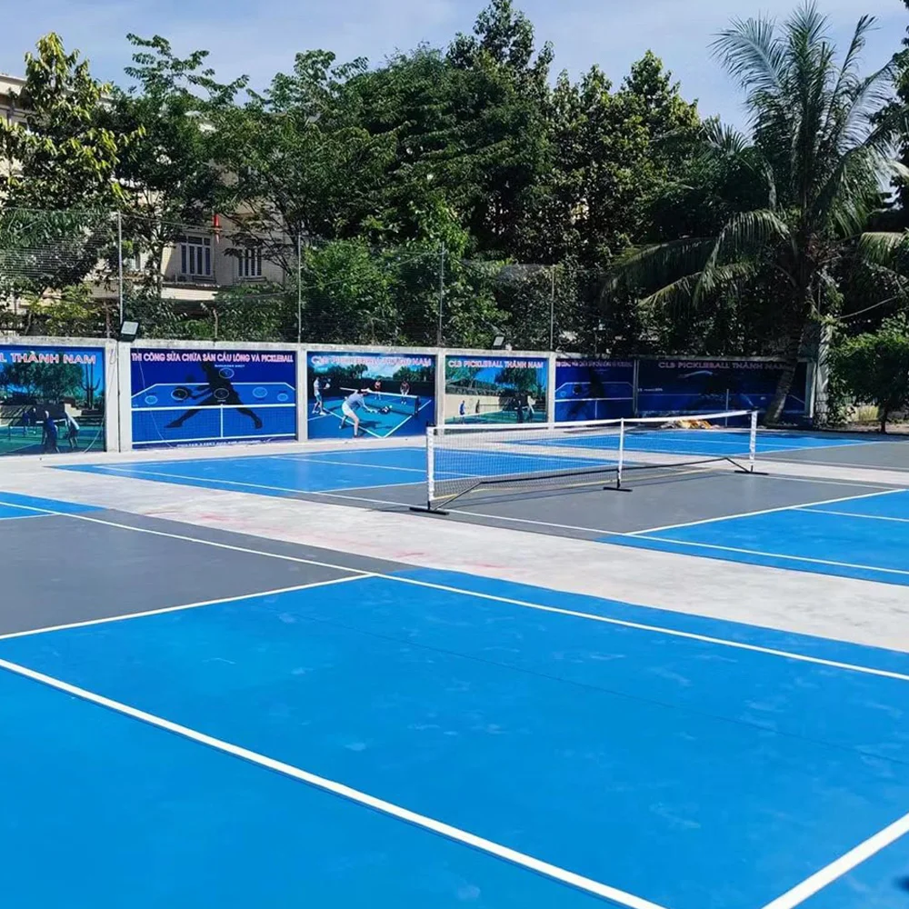 Beable Pickleball Court PVC Flooring Include Line Marking And Logo Volleyball Tennis Floor Can Withstand Any Weather Condition