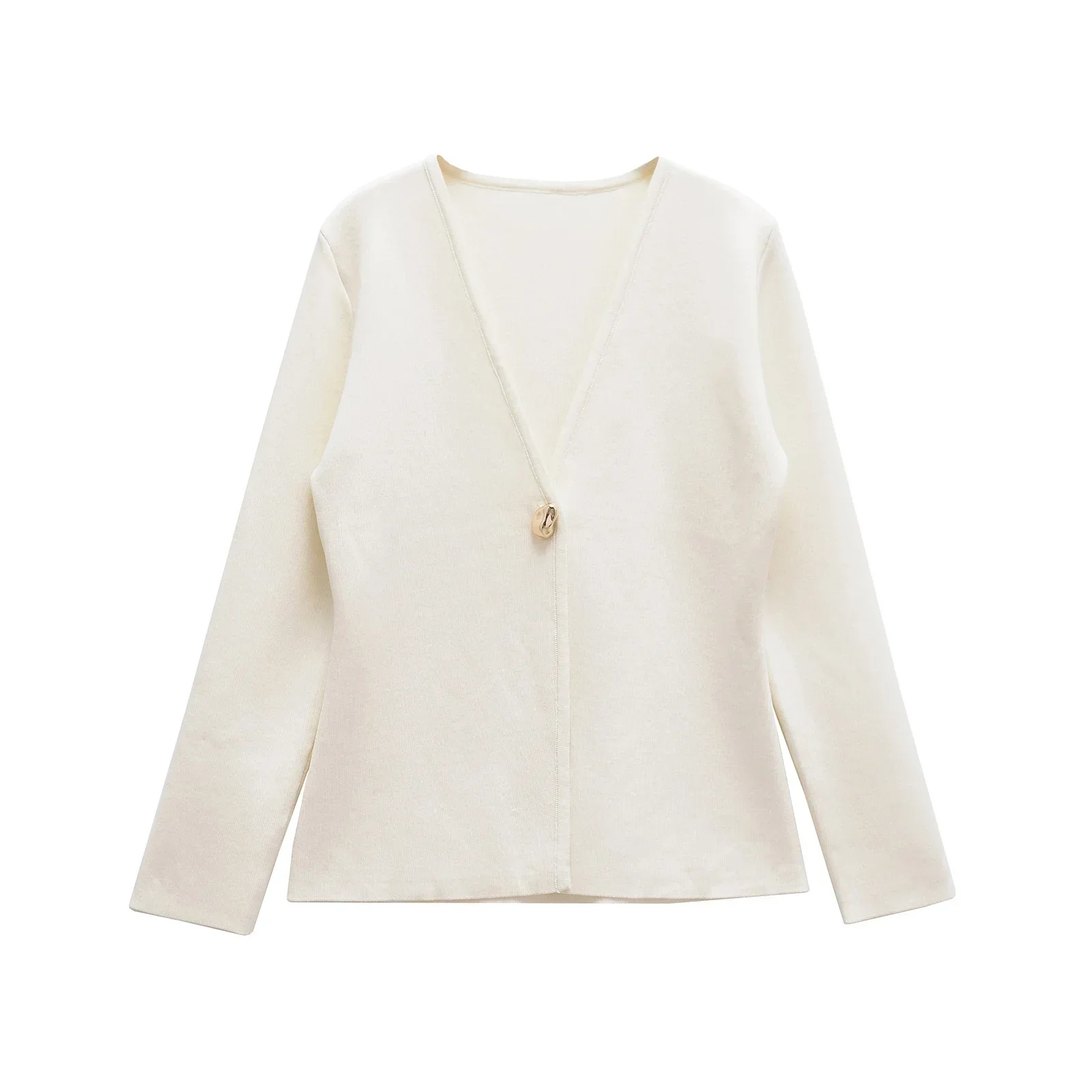 春のカーディガン女性のためのトップス V ネックニットカーディガンカジュアルシンプルエレガントなセーターコートアウターウェアニットウェア