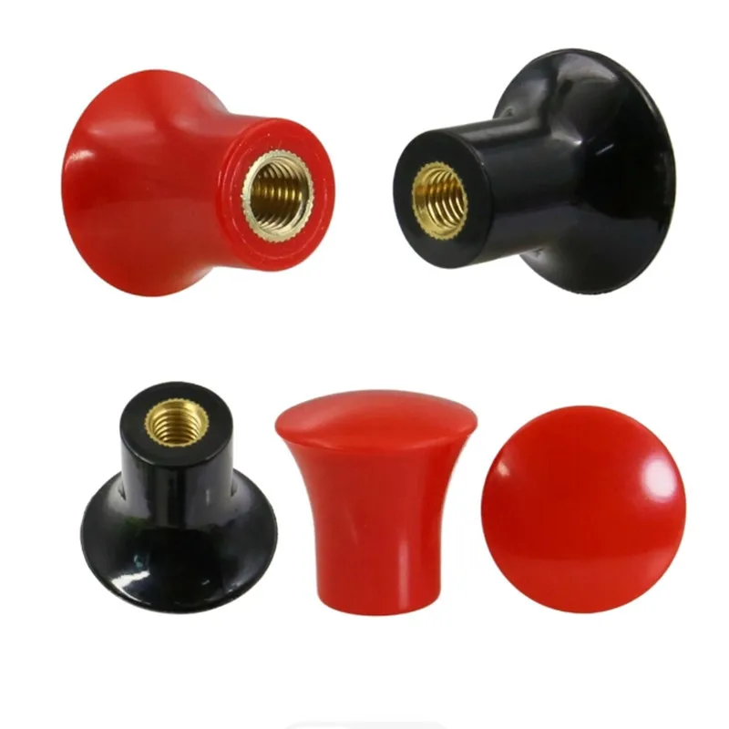 2-5pcs  M4 M5 M6 M8 M10 M12 Mushroom Head Handle Bakelite Round Knob Pull Handle Cover with Nut