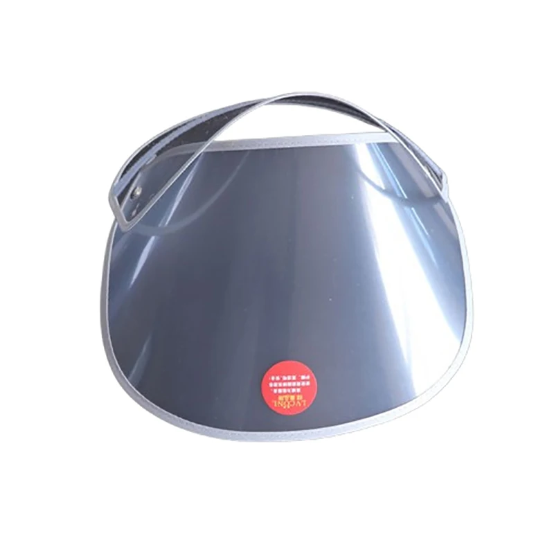 Impermeabile staccabile Cappello Scudo Visiera Poncho trasparente Protezione per il viso Copertura antipioggia di ricambio