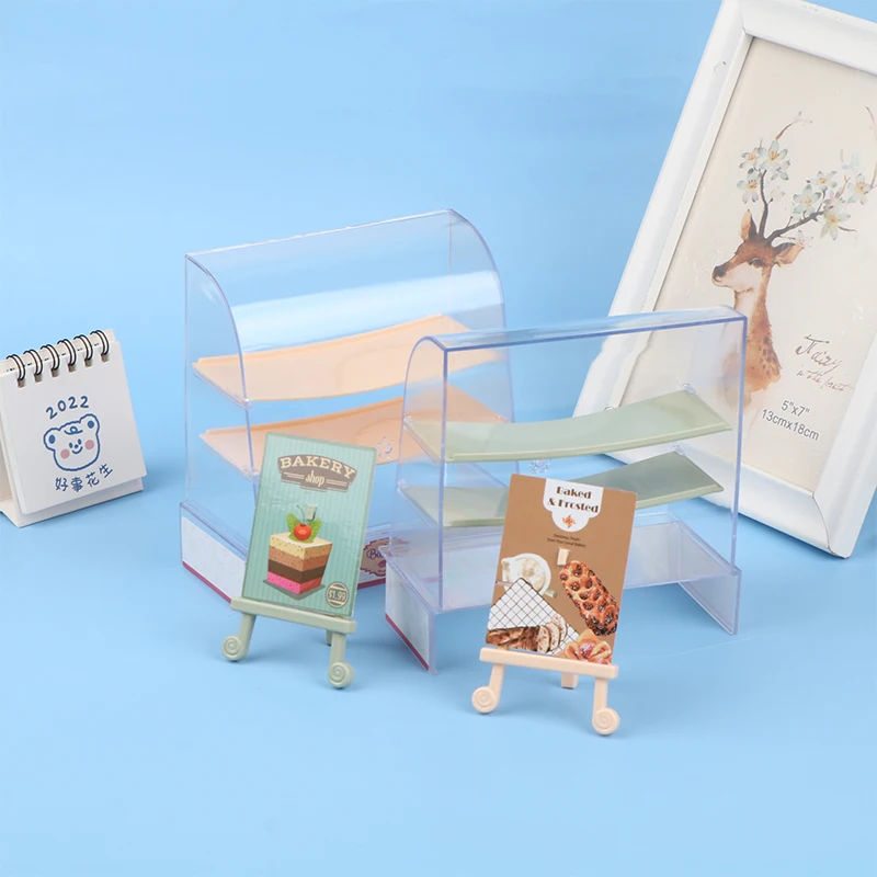 1:12 인형 집 미니어처 시뮬레이션 케이크 캐비닛 모델 장식 액세서리, muebles miniatura shopkins 인형 가구