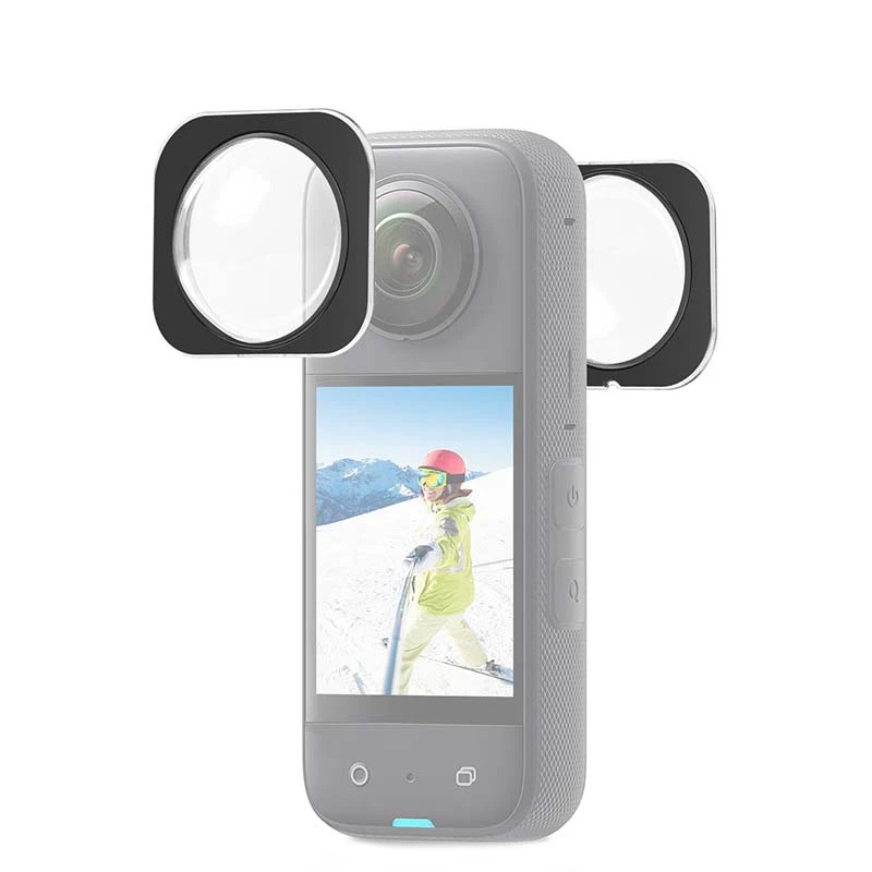For Insta360 X3 Sports Camera Upgrade Optical Glass Adhesive Protective Mirror Camera Protective Goggles