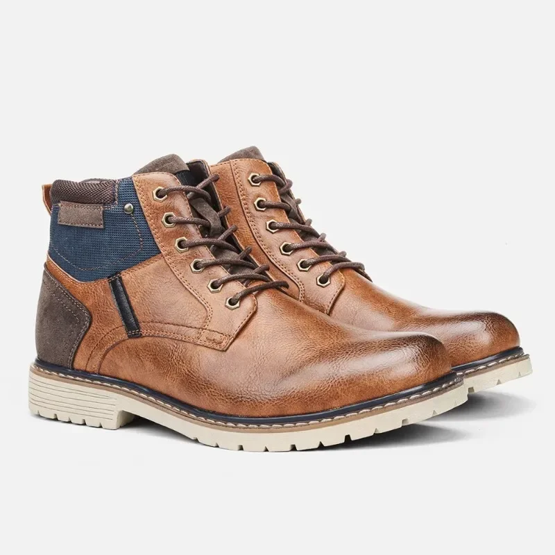 Botas antideslizantes cálidas y cómodas para hombre, zapatos de invierno, novedad de 2023