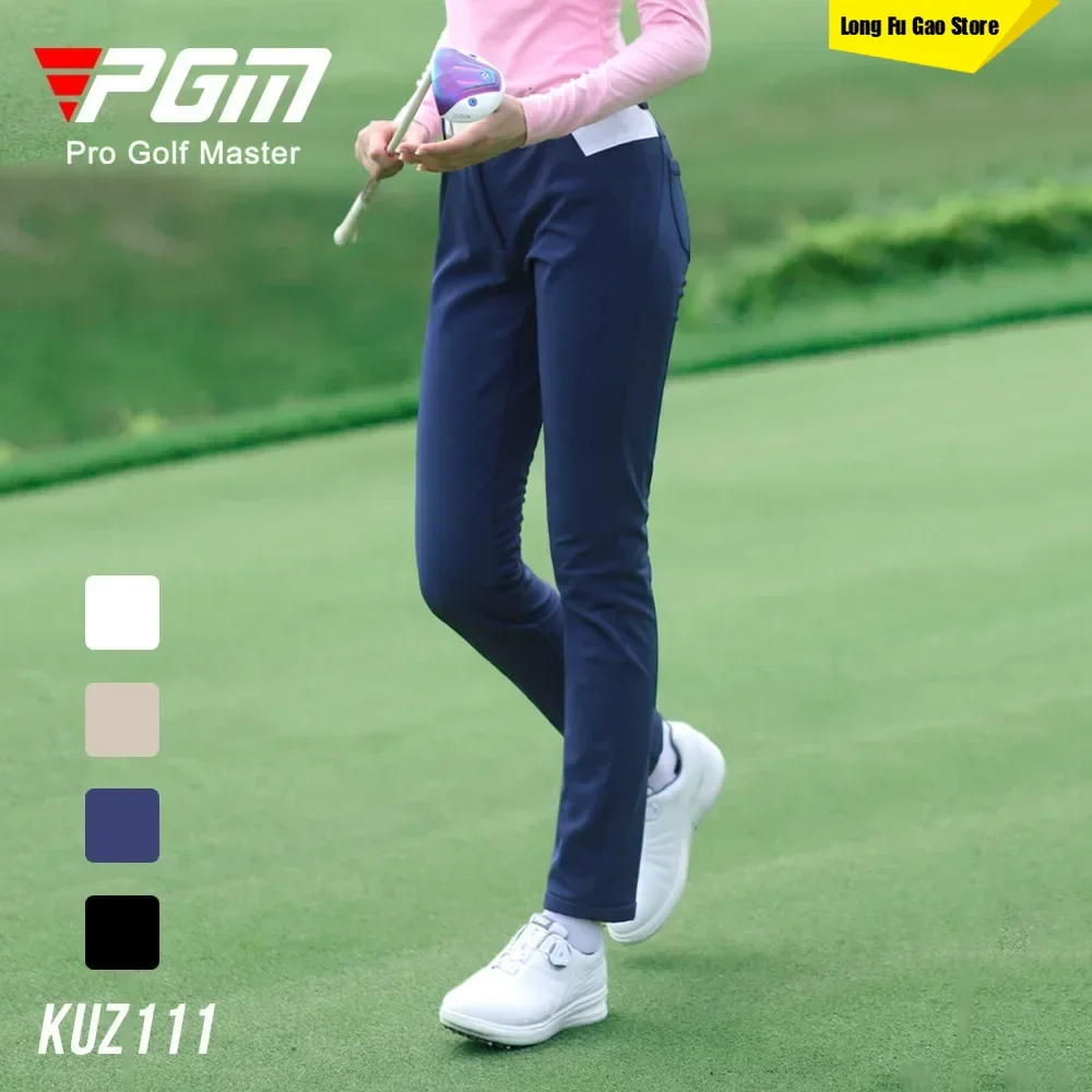 

new PGM Golf Pants Women's Autumn and Winter Pants Clothing Waterproof Ball Pants Warm plush Women's